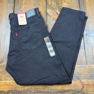 Levis Wedgie Fit Jeans Womens button fly 31 Black High Rise Tapered Cropped New